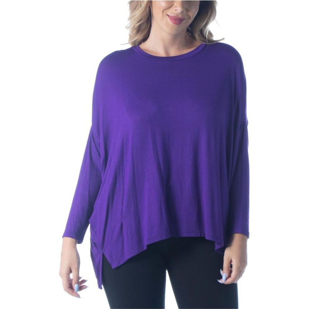 24seven Womens Plus Size Oversized Tunic Blouse, NWT